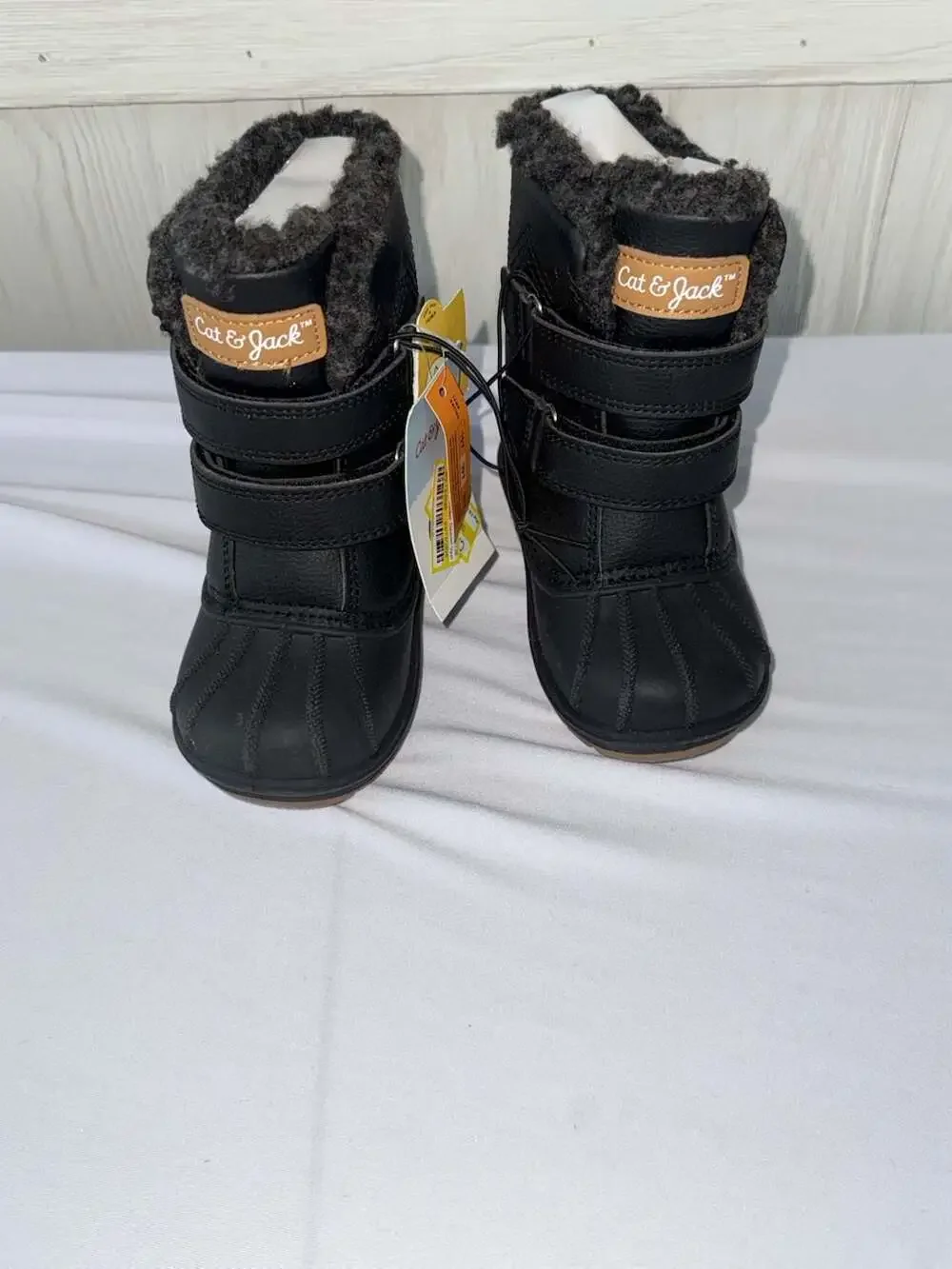 Cat & Jack Toddler Denver Black Winter Snow Boots Size 7